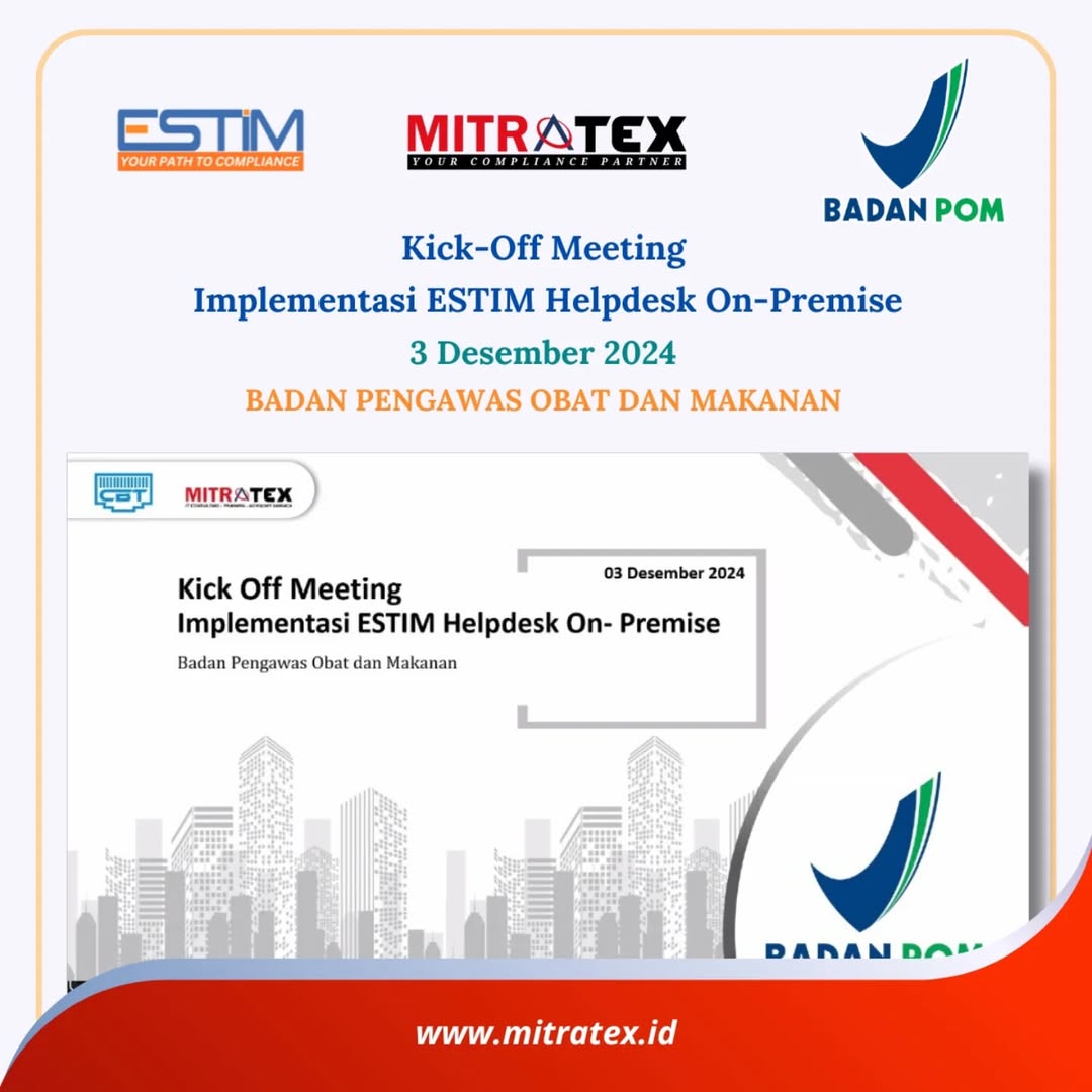 Mitratex Konsultan - Kick-Off Meeting Proyek Implementasi ESTIM ...